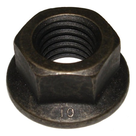 MIDWEST FASTENER Flange Nut, M14-2.00, Steel, Class 10, Black Phosphate, 6 PK 78486